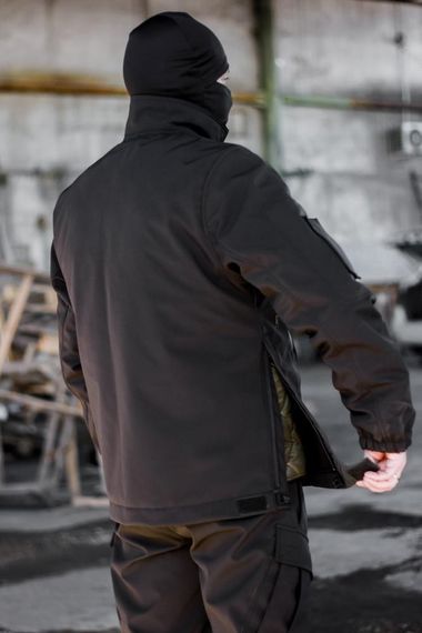 Куртка Soft Shel 2в1 зима трансформер +5°С, -20°С Чорний | Зображення 2