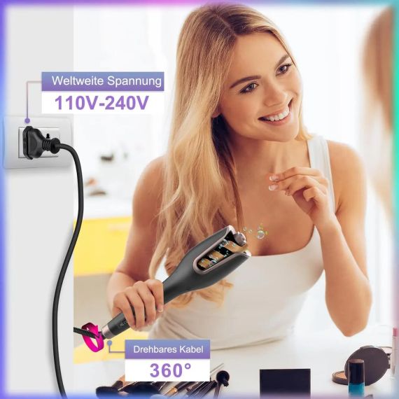 Автоматична плойка BUJIYI для великих кучерів — ідеальні локони без зусиль | Зображення 3