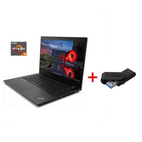 Ультрабук Lenovo ThinkPad L14 Gen 1 / 14" (1920x1080) IPS Touch / AMD Ryzen 5 Pro 4650U (6 (12) ядер по 2.1 - 4.0 GHz) / 16 GB DDR4 / 256 GB SSD NVMe / AMD Radeon RX Vega 6 Graphics / WebCam / Win 11 Pro б/в + Подарунок Флеш-накопичувач Kingston 64 ГБ