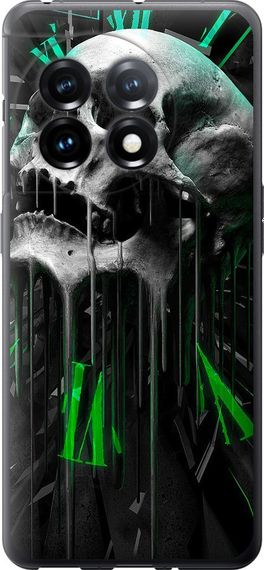 Чехол на OnePlus 11 Череп-часы "4100u-2940-17620"