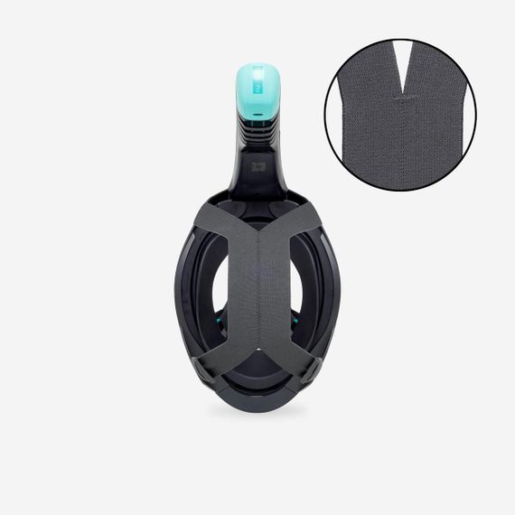 Маска Easybreath 900 для снорклінгу для дорослих чорна - M/L | Зображення 3