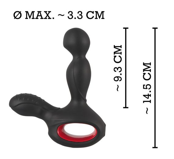 Вибростимулятор простаты с ротацией и подогревом You2Toys Silicone Prostate Plug, черный Sex Aura | Зображення 8