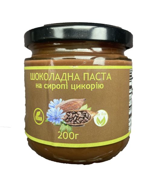 ПАСТА ШОКОЛАДНА на сиропі цикорію, без цукру 200г | Зображення 7