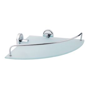 Полка стеклянная угловая Lidz (CRG)-114.10.01