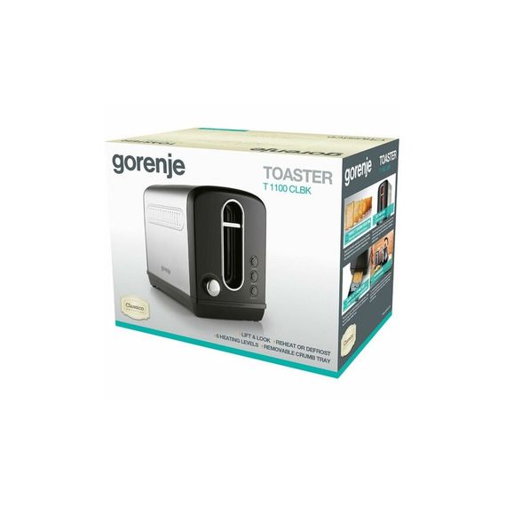 Тостер Gorenje T1100CLBK | Зображення 3
