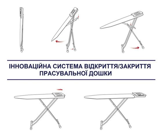 Дошка для прасування Casa Si Lady 122x38 White/Blue Laquer (CS93574R267) | Зображення 6