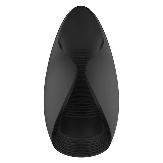 Мастурбатор з вібрацією Dream Toys Essentials, відкритий, нереалістичний, чорний, 13 см Sex Aura | Зображення 5
