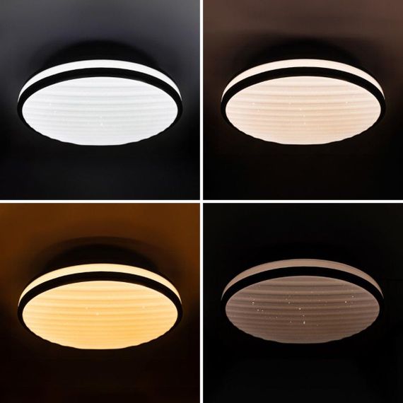 GRILL зоряне небо 72W 375*60мм 3000К- 6500К 5600Lm з пультом срібний | Зображення 4