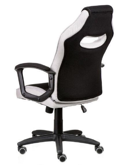 Геймерське крісло Riko black/grey, колір чорно-сірий, оббивка — тканина | Зображення 2