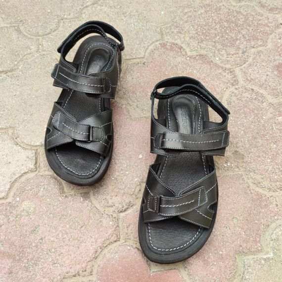 Сандалі чоловічі великий розмір 46 47 48 49 50 босоніжки чоловічі чорні | Зображення 5