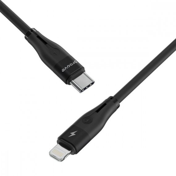 Кабель Proove Soft Silicone Type-C to Lightning 27W (1m) black | Зображення 6