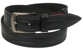 Ремень под джинсы Skipper черный 3,8 см