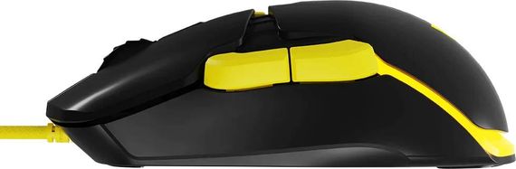 Мишка  Modecom Jager Volcano, ігрова, 12400dpi., 7кн.,RGB, Hot-Swap, custom., чорна | Зображення 1