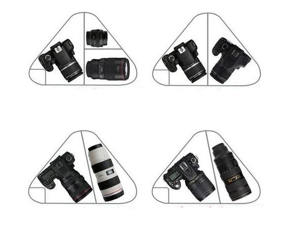 Сумка-рюкзак Caden K1 для дзеркальних фотоапаратів Nikon, Canon, Sony, Pentax - Black | Зображення 7