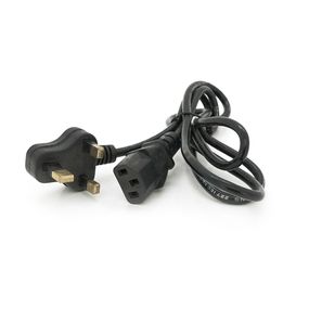 Кабель питания UK 1.2m,0.5mm,PC-184/2 CPCS-C13 3 pin (китайский роз.),Black,OEM