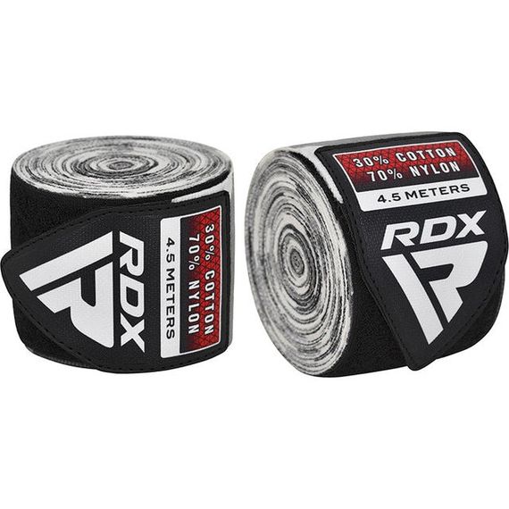 Бинти для боксу RDX WX Professional Boxing Hand Wraps Camo Grey (4.5м.) | Зображення 1