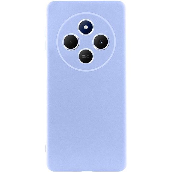 Чохол TPU GETMAN Liquid Silk Full Camera для Xiaomi Redmi 14C / Poco C75 Бузковий / Light purple