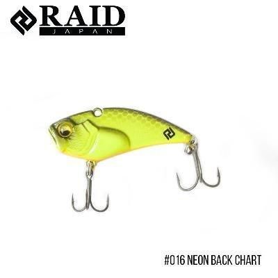 Воблер Raid Level Vib Boost (38mm, 7g) (016 Neon Back Chart)