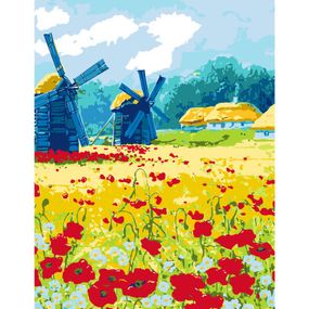 Картина по номерам Rosa Start Родная деревня, 35 х 45 см (4823098535799) - Топ Продаж!