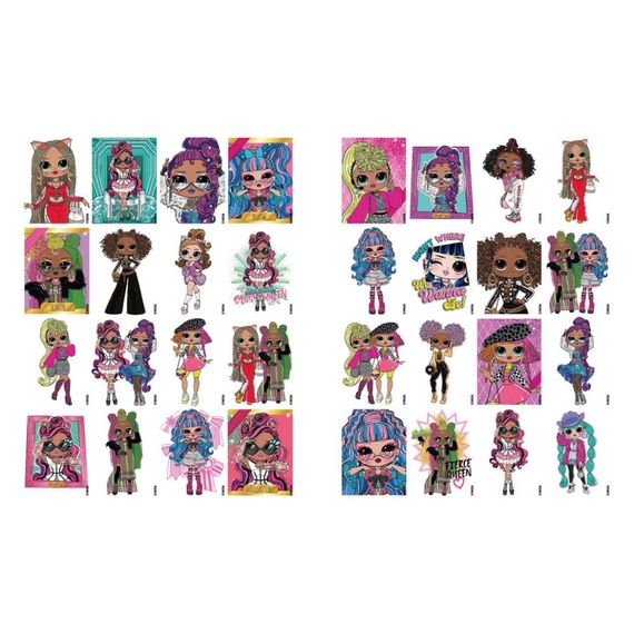 Дитяча книжка-розмальовка "L.O.L O.M.G. Queens 2" LCB15 зі стікерами | Зображення 2