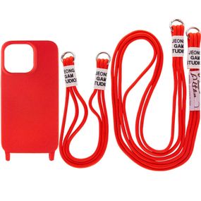 Чехол TPU two straps California для Apple iPhone 13 Pro Max (6.7") Красный