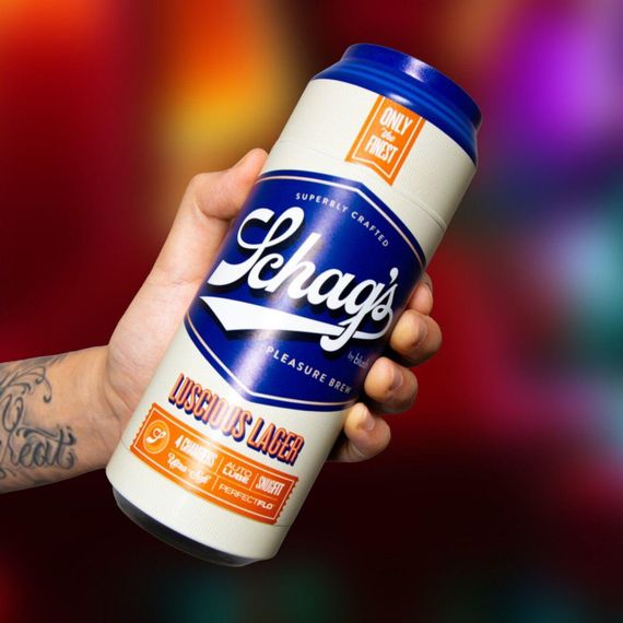 Мастурбатор – банка пива Blush Schag's Luscious Lager Masturbator Frosted, самозмащуваний, вакуум Sex Aura | Зображення 6