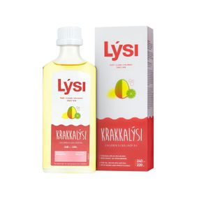 Риб&#39;ячий жир з печінки тріски та тунця для дітей, Children&#39;s Cod Liver Oil, LYSI, з вітамінами A, D, E, смак лимона та