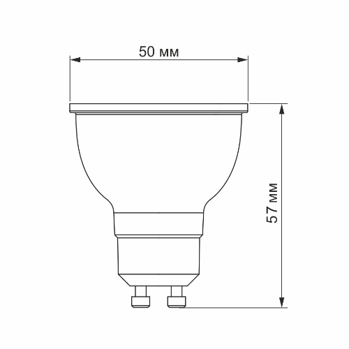 Лампа MR16e 8W GU10 4100К 220V LED Videx | Зображення 2