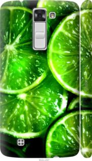 Чохол на LG K8 K350E Зелені часточки лимона "852m-297-2448"