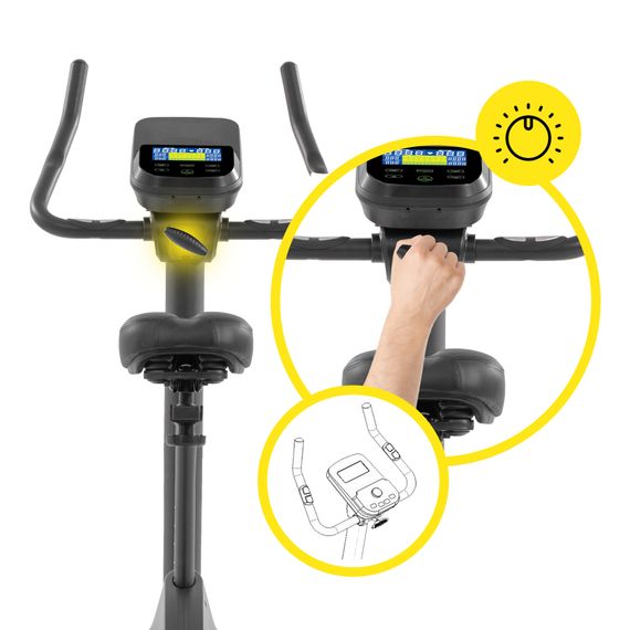 Велотренажер електромагнітний Cornix Amber Black | Зображення 8