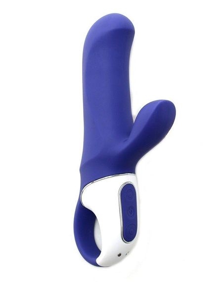 Мощный вибратор-кролик Satisfyer Vibes Magic Bunny, два мотора, литой силикон, 12 режимов работы Sex Aura