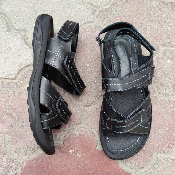 Сандалі чоловічі великий розмір 46 47 48 49 50 босоніжки чоловічі чорні | Зображення 6