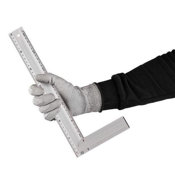 Косинець будівельний алюмінієвий 350 мм INTERTOOL MT-2063 | Зображення 4