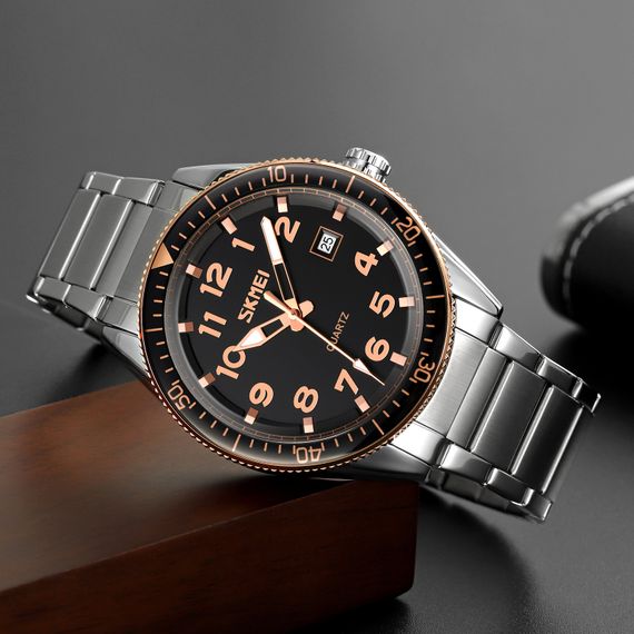 Чоловічий годинник Skmei 9232SRGBK Rose Gold-Black | Зображення 2