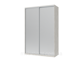 Шафа купе Сіті Лайт Doros Біле дерево 2 Дзеркала 150х60х225 (44900075)