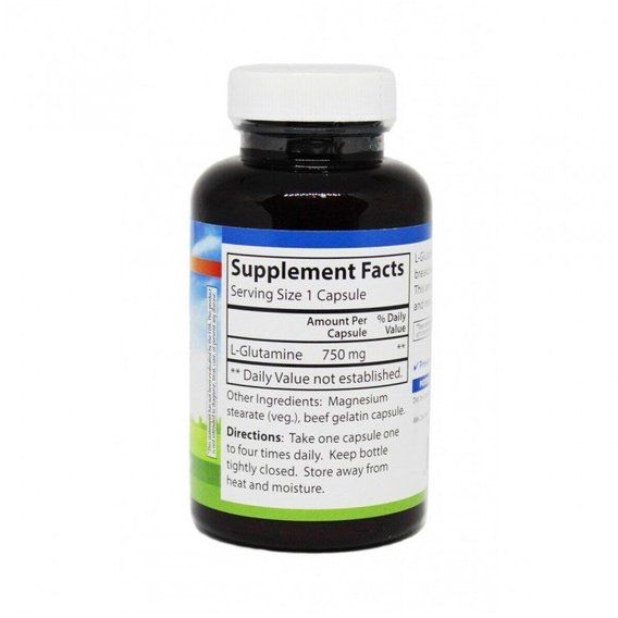 Глютамін Carlson Labs L-Glutamine 750 mg 90 Caps CAR-06821 | Зображення 1