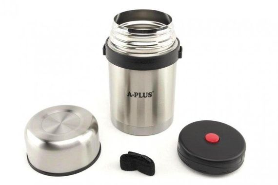 Термос пищевой из нержавеющей стали A-PLUS 1663 750 ml с чехлом | Зображення 2