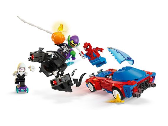 Конструктор LEGO Marvel Автомобіль для перегонів Людини-Павука й Зелений Гоблін з отрутою Венома (76279) | Зображення 4