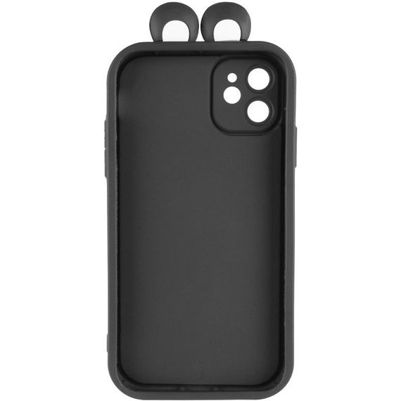 Чехол TPU Toys Case with Ears для Apple iPhone 12 (6.1") Black | Зображення 2