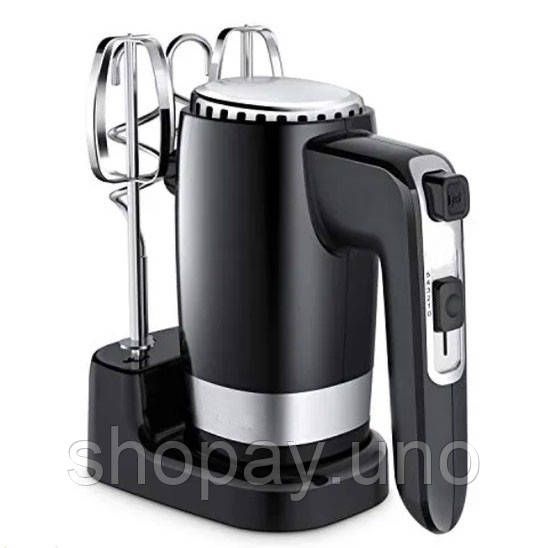 Миксер ручной Rainberg RB-2216 (5 скоростей, 2 насадки и подставка) 600W, мощный миксер блендер ручной WJ-86 | Зображення 7