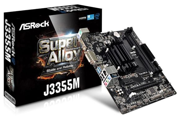 Материнская плата ASRock J3355M CPU Celeron J3355 (2.5 GHz)DC 2xDDR3 HDMI-VGA mATX (J3355M) | Зображення 4