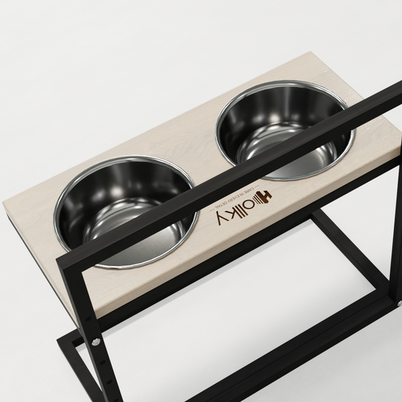 Миски на регулируемой подставке для больших собак Hollky Flex L (2 × 1.8 л) FL-502850-BLWH | Зображення 8