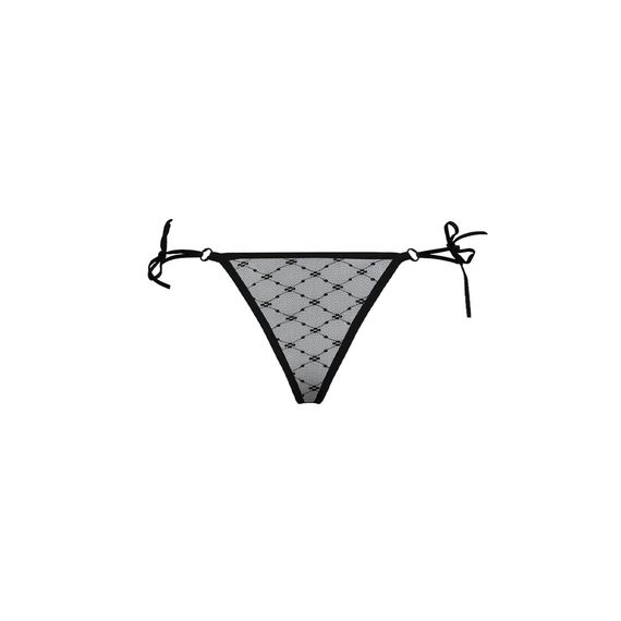 Трусики на зав'язочках з боків Passion Exclusive ZITA THONG XXL/XXXL, black | Зображення 5