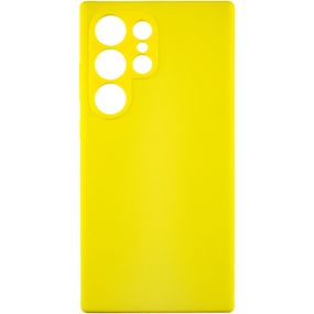 Чехол Silicone Cover Lakshmi Full Camera (AAA) для Samsung Galaxy S24 Ultra Желтый / Yellow
