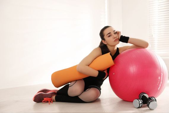Мяч для фитнеса (фитбол) Павер систем PS-4018 Ø85 cm PRO Gymball Pink | Зображення 6