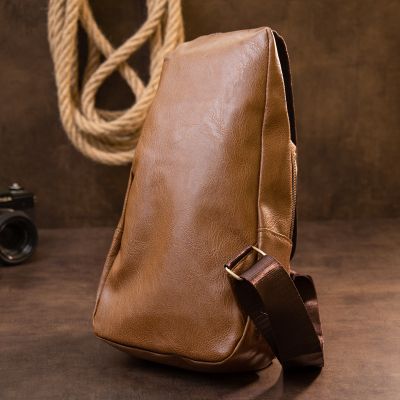 Сумка Vintage Кросс боди с эмблемой из кожзама Рыжая (20570) | Зображення 7