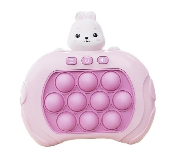 Електронний Поп Іт Портативний 4 Режима та Підсвічування Дитяча Інтерактивна Розвиваюча Іграшка Антистрес Pop It Pro Заєць