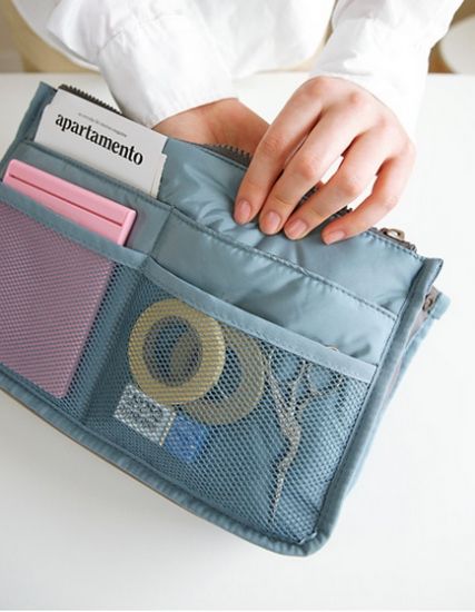 Органайзер сумка в сумку Bag in bag maxi блакитний | Зображення 3