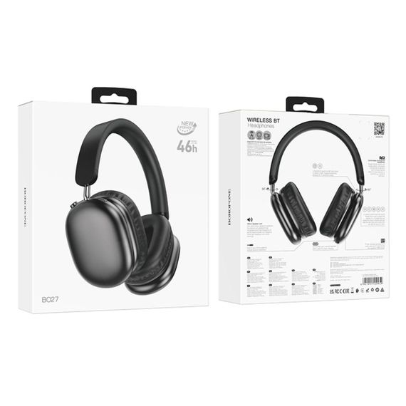 Бездротові навушники BOROFONE BO27 Rhyme BT headphones Black | Зображення 4