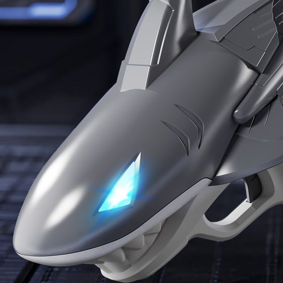 Водяний акумуляторний пістолет Shark Water Gun 185-68 (300ml) with lithium battery Grey | Зображення 1